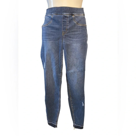 Spanx Distressed Ankle Skinny Jegging - Picture 1 of 8